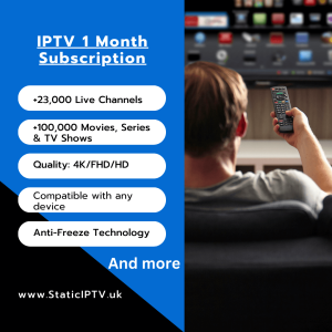 IPTV 1 Month Subscription